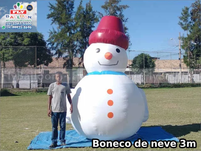Boneco de neve inflável gigante promocional